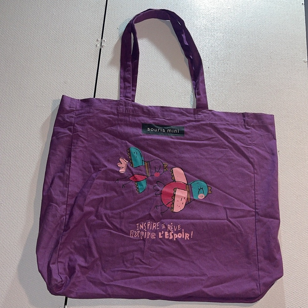Souris mini Purple Tote Bag